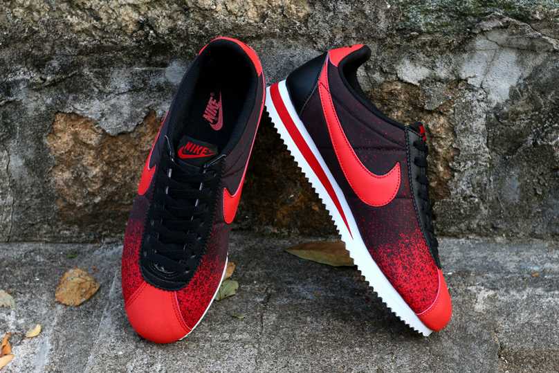 nike cortez homme rouge et noir